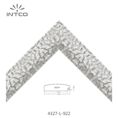 4327-L-922 — 7.6cm Argenté PS Baguette d'Encadrement