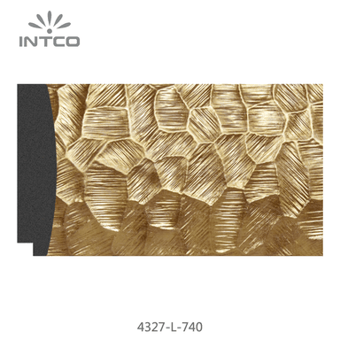 4327-L-740 — 7.6cm Gold PS Bilderrahmenleiste