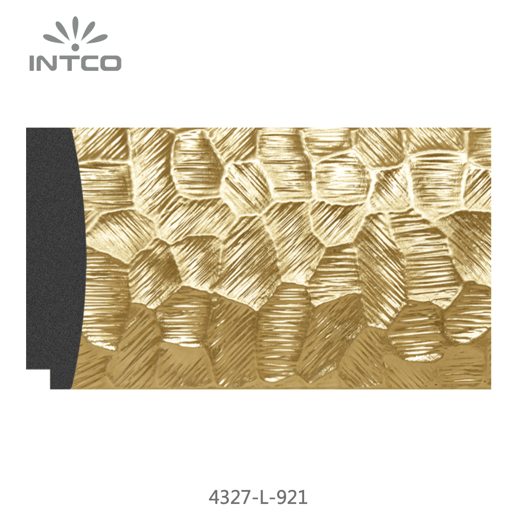 4327-L-921 — 7.6cm Gold PS Bilderrahmenleiste