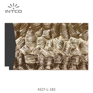 4327-L-183 — 7.6cm Gold PS Bilderrahmenleiste