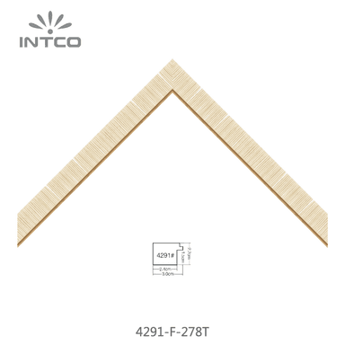 4291-F-278T — 3.03cm Natur PS Bilderrahmenleiste