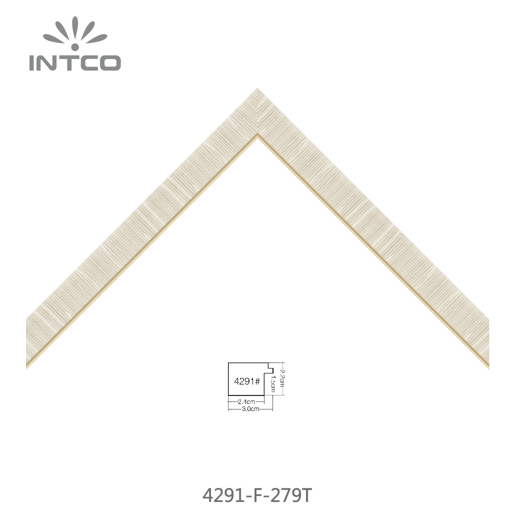 4291-F-279T — 3.03cm Natural PS Picture Frame Moulding