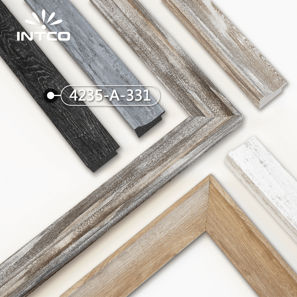 4235-A-331 — 3.81cm Preto PS Moldura para Quadro