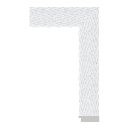 Ps Picture Frame Moulding,3234-XB-502,7.06W WHITE Picture Frame Moulding