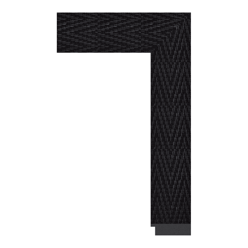 3234-XB-122 — 7.06cm Preto PS Moldura para Quadro