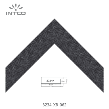 3234-XB-062 — 7.06cm Preto PS Moldura para Quadro