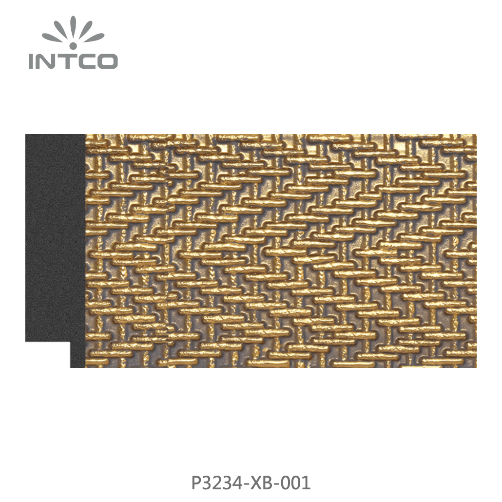 P3234-XB-001 — 7.06cm Gold PS Picture Frame Moulding