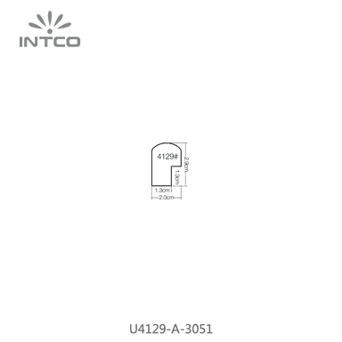 U4129-A-3051 — 1.95cm Natur PS Bilderrahmenleiste