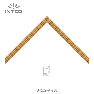 U4129-A-305 — 1.95cm Natural PS Moldura para Marco de Fotos