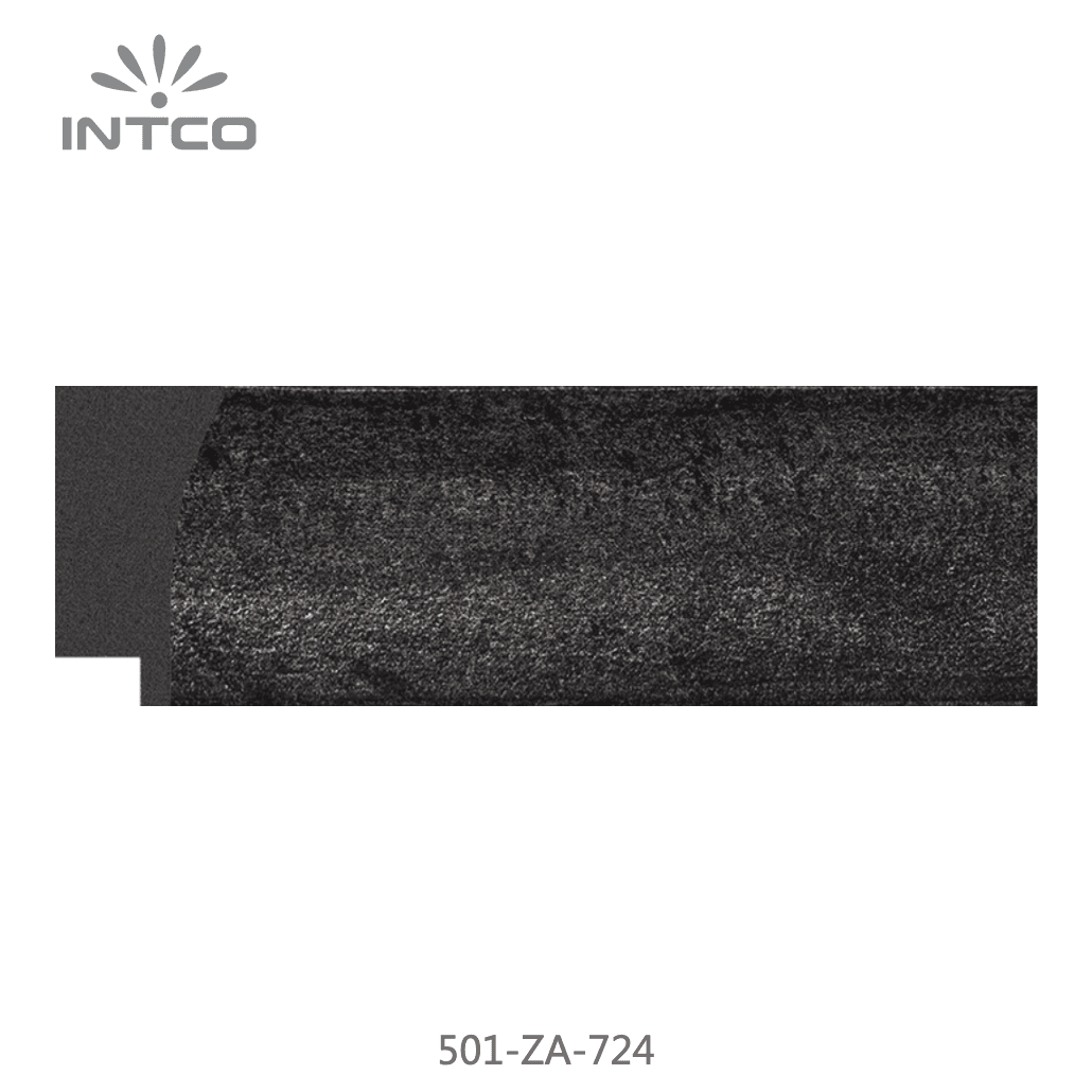 501-ZA-724 — 4.48cm Preto PS Moldura para Quadro