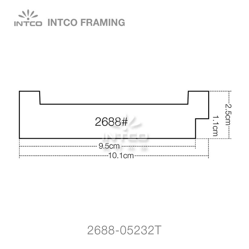 2688 series PS mirror frame moulding profile