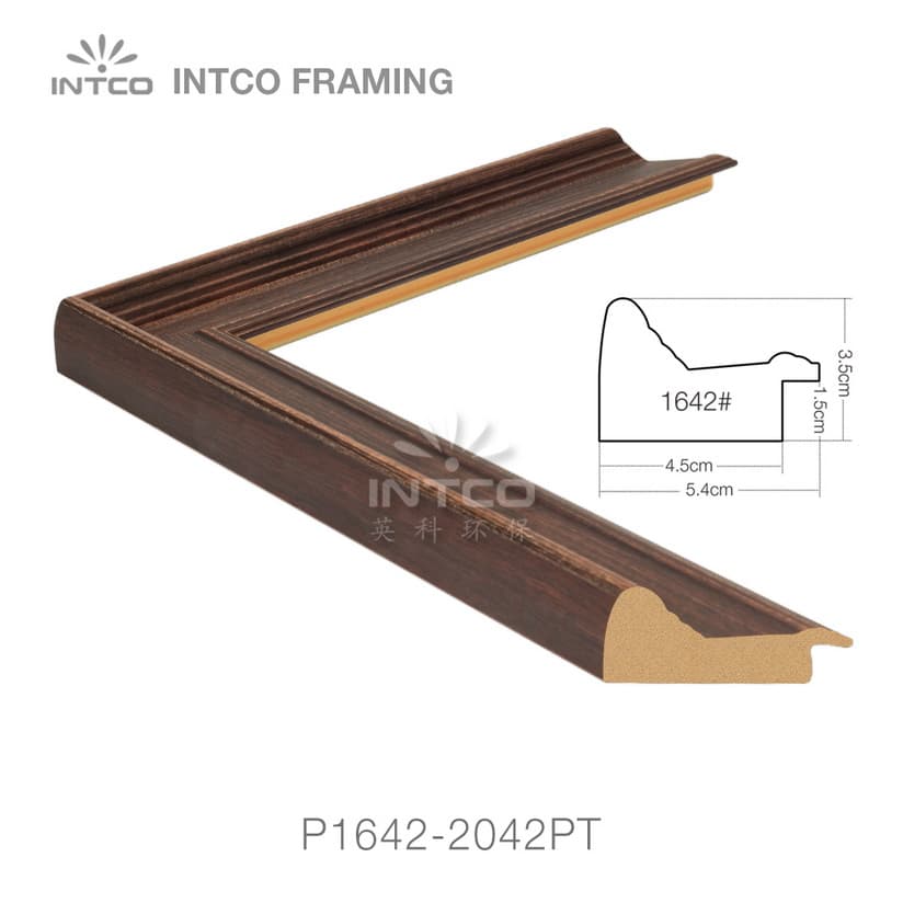 INTCO P1642-2042PT wood finish picture frame moulding