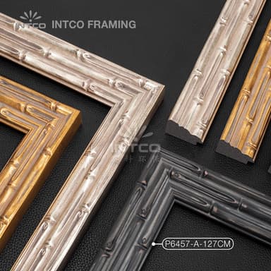 #P6457 bamboo picture frame mouldings