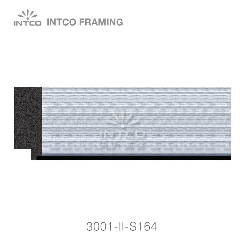 3001-II-S164 — 5.1cm Silver PS Picture Frame Moulding