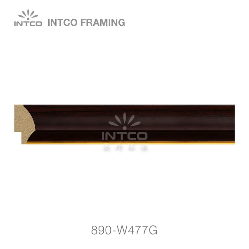 890-W477G — 2.69cm Natural PS Picture Frame Moulding