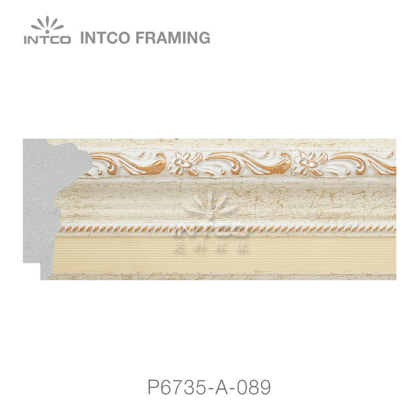 P6735-A-089 PS patina picture frame moulding swatch sample