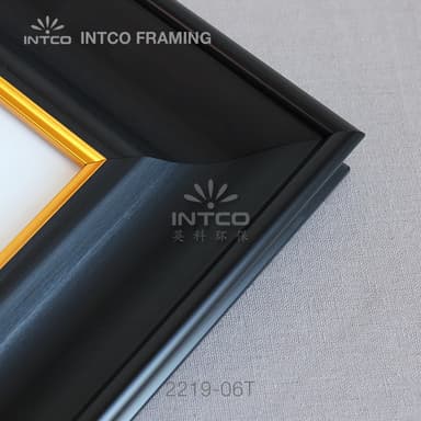 2219-06T — 7.36cm Black PS Picture Frame Moulding