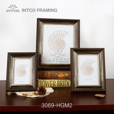 3069-HGM2 — 4.04cm Silver PS Picture Frame Moulding