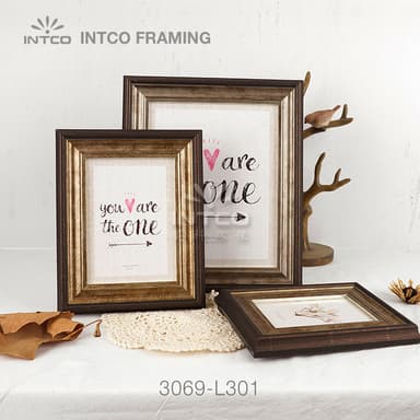 3069-L301 — 4.04cm Silver PS Picture Frame Moulding