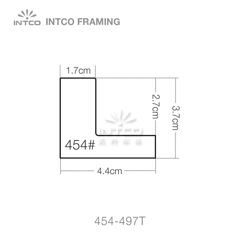 Polystyrene 1 3/4" picture frame moulding profiles
