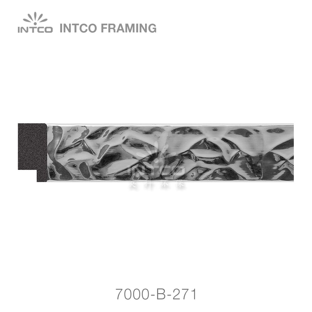 7000-B-271 — 3.18cm Silver PS Picture Frame Moulding