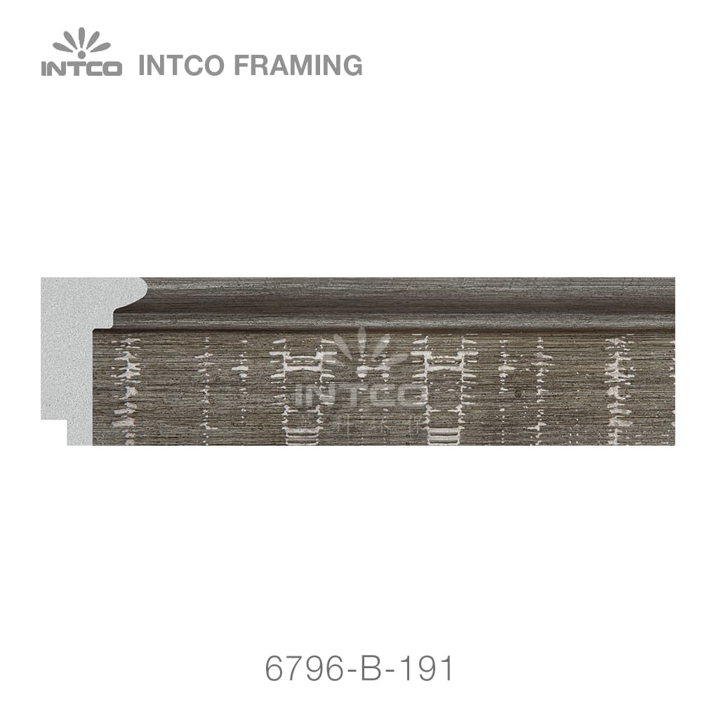 6796-B-191 — 4cm Natural PS Picture Frame Moulding