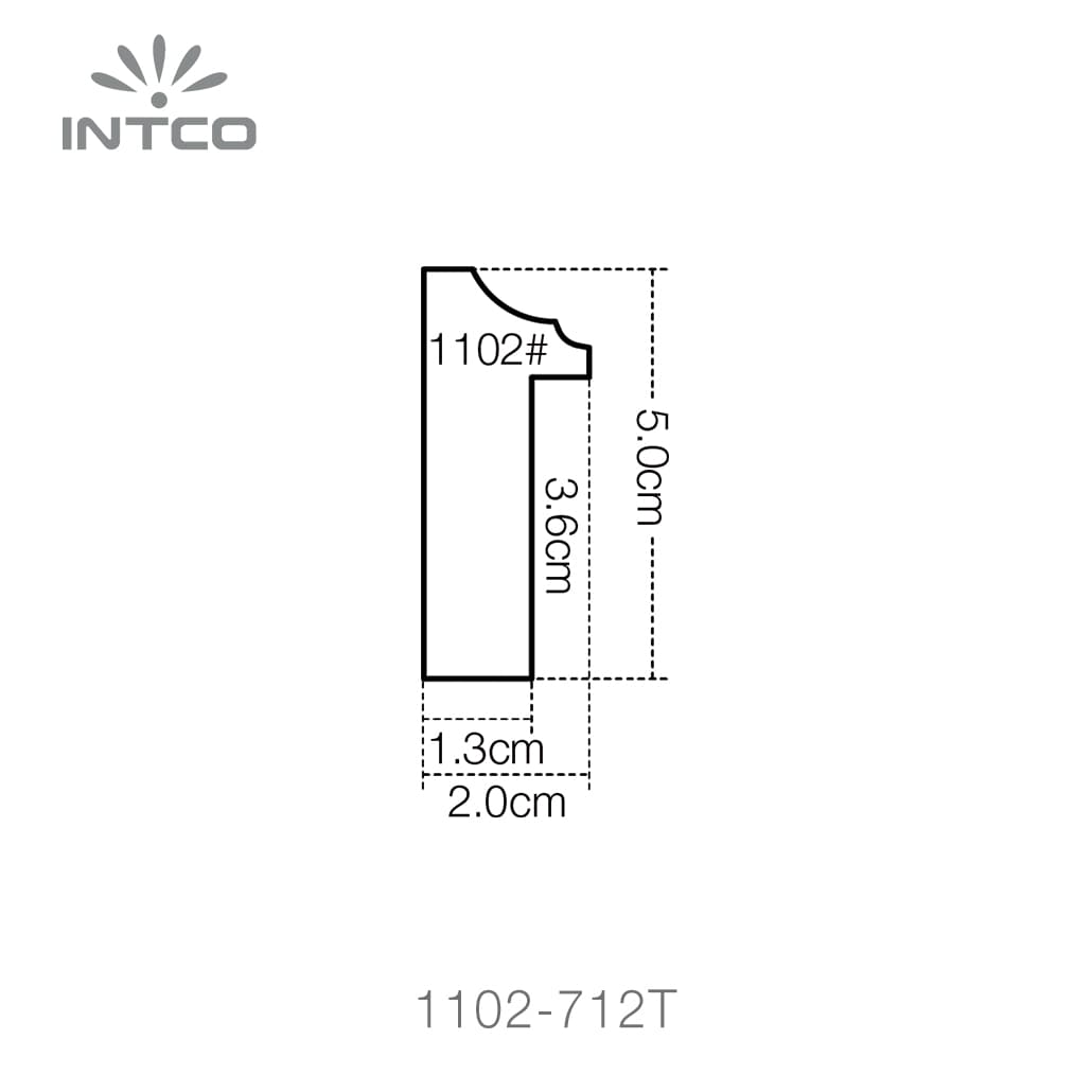 1102-712T — 2cm Gold PS Bilderrahmenleiste
