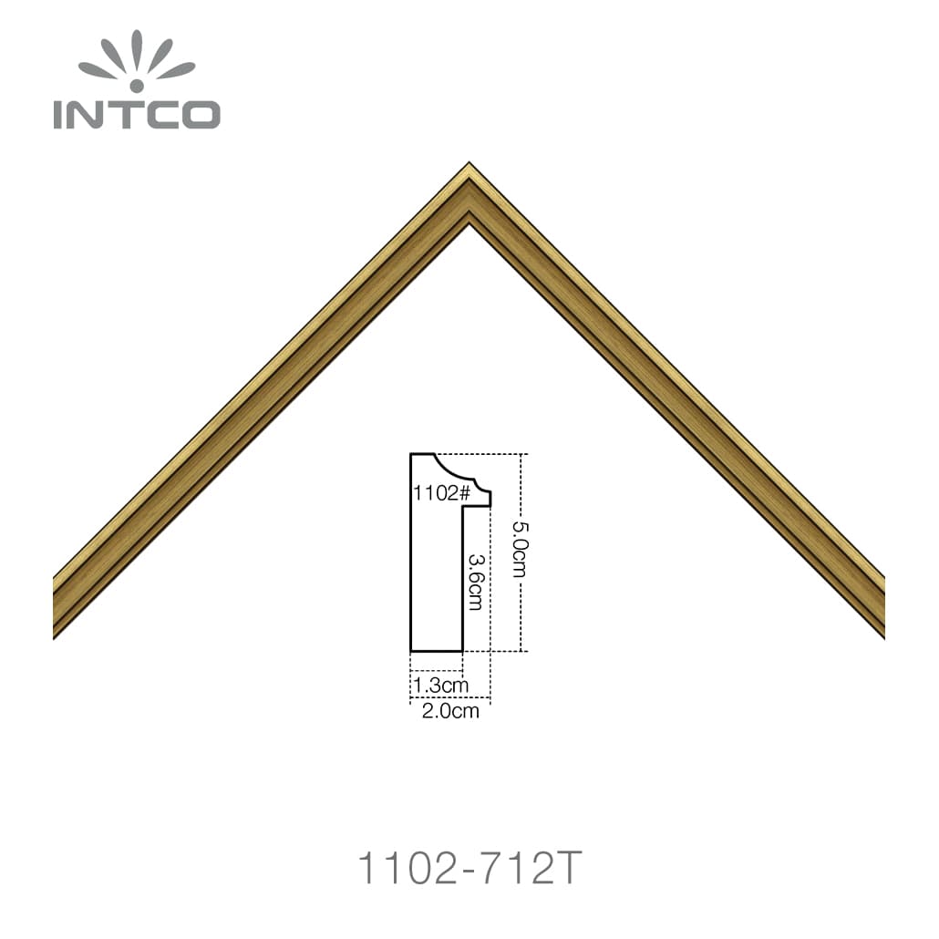 1102-712T — 2cm Gold PS Bilderrahmenleiste