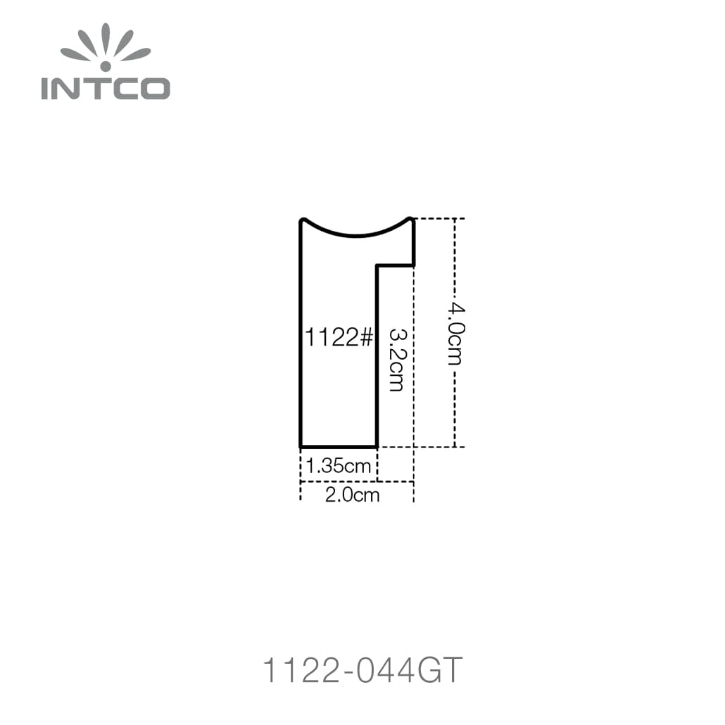 1122-044GT — 2cm Gold PS Bilderrahmenleiste