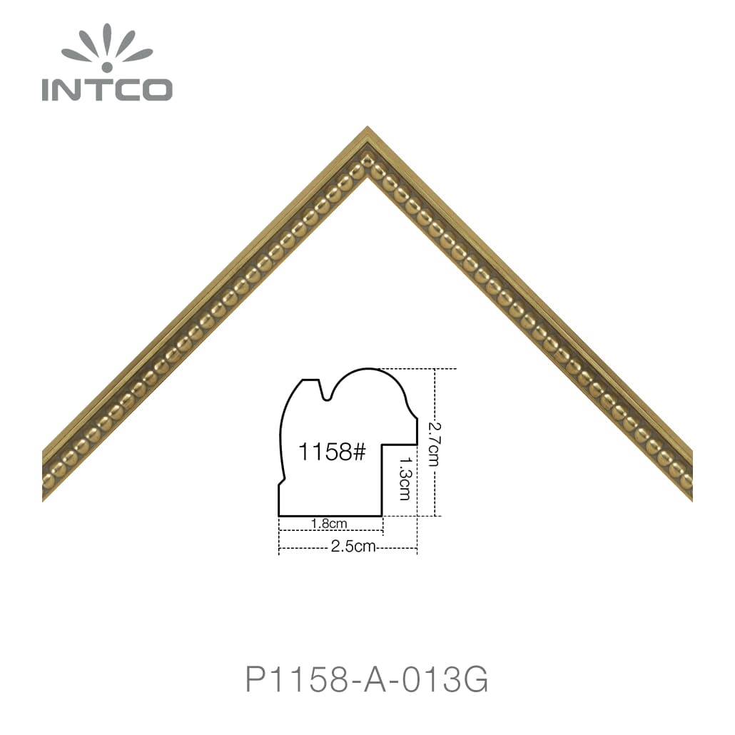 gold unfinished classic picture frame moulding