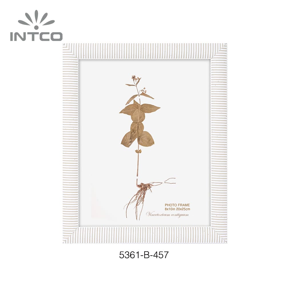 8x10 in white embossed picture frame