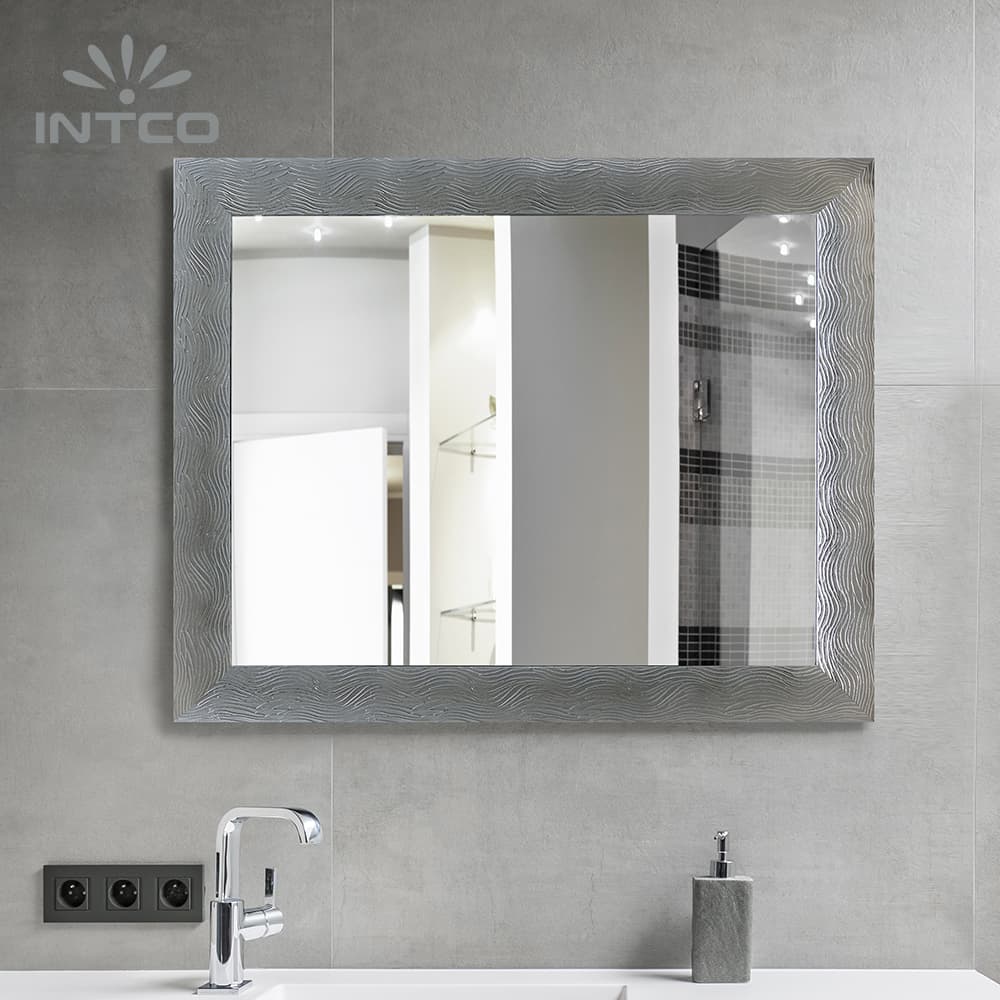 22”x28” Silver Ripple Wall Mirror