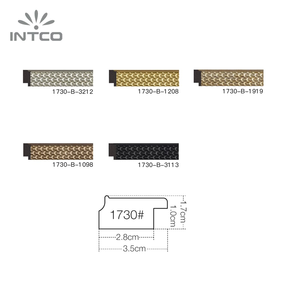 Intco picture frame moulding profiles and optional finishes