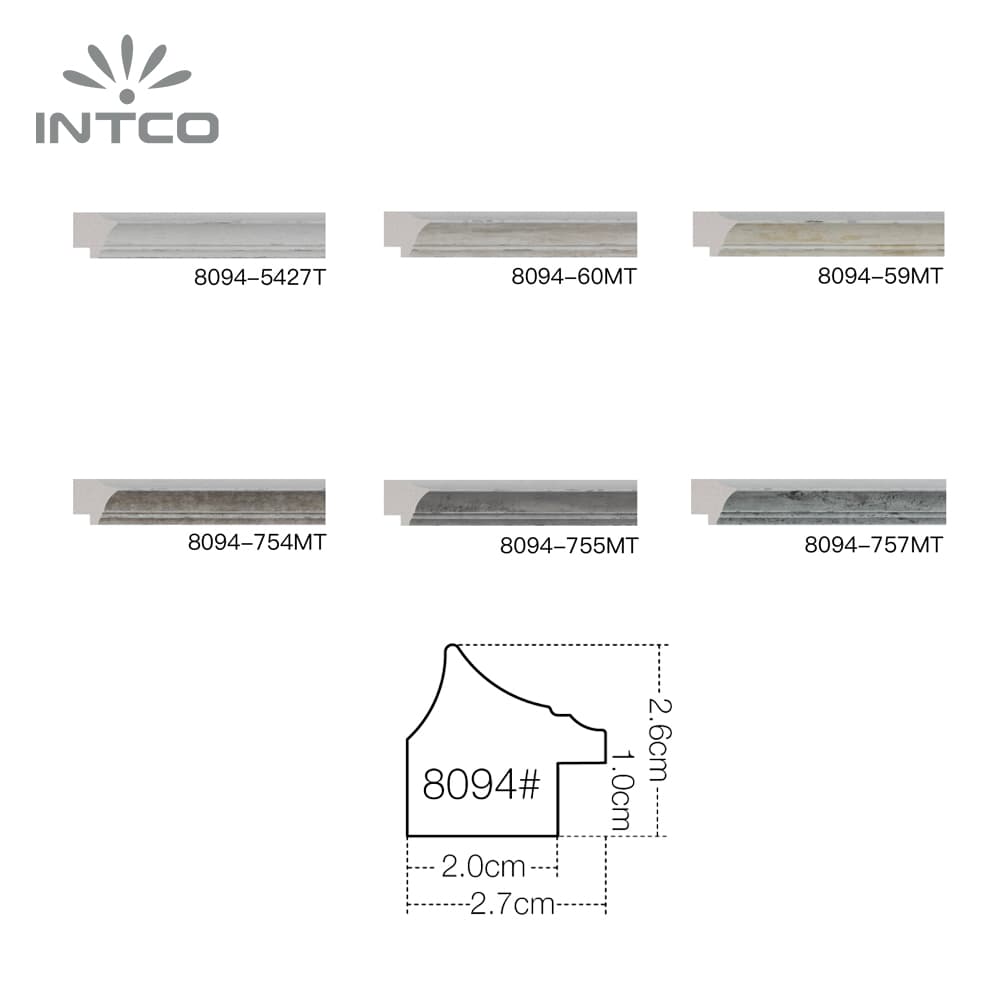 Intco picture frame mouldings specifications & optional finishes