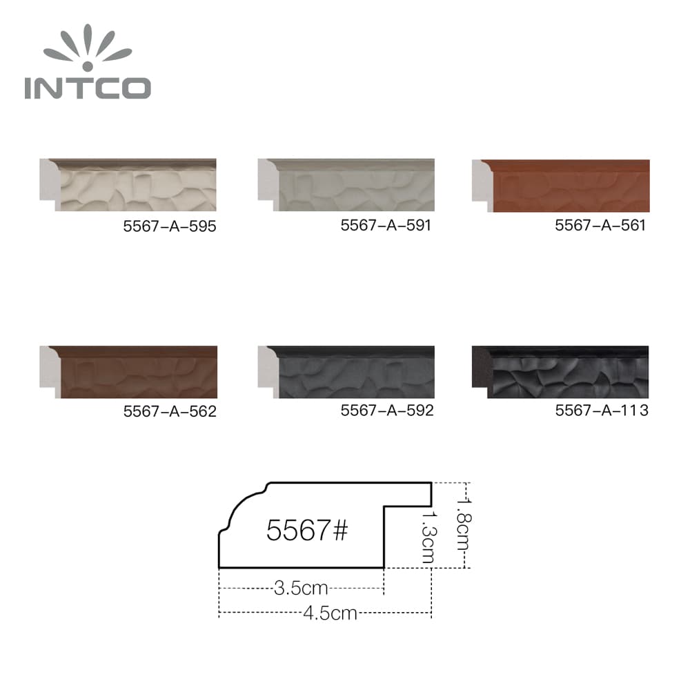 Intco picture frame mouldings specifications & optional finishes