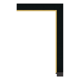 Ps Picture Frame Moulding,025-06G,2.43W BLACK Picture Frame Moulding