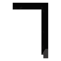Ps Picture Frame Moulding,299-06,2.54W BLACK Picture Frame Moulding