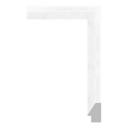 Ps Picture Frame Moulding,299-W1,2.54W WHITE Picture Frame Moulding