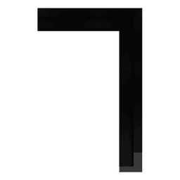 Ps Picture Frame Moulding,454-06,4.44W BLACK Picture Frame Moulding