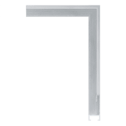Aluminum Picture Frame Moulding,AL002-BS,1.6W SILVER Picture Frame Moulding