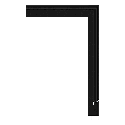 Aluminum Picture Frame Moulding,AL024-BB,2.2W BLACK Picture Frame Moulding