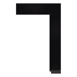 Ps Picture Frame Moulding,1180-06,1.55W BLACK Picture Frame Moulding
