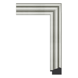 Ps Picture Frame Moulding,1215-618,4.81W SILVER Picture Frame Moulding