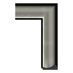 Ps Picture Frame Moulding,1653-S126,10.0W SILVER Picture Frame Moulding