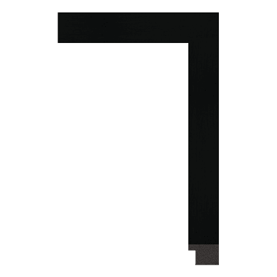 3237-06T — 2.7cm Noir PS Baguette d'Encadrement
