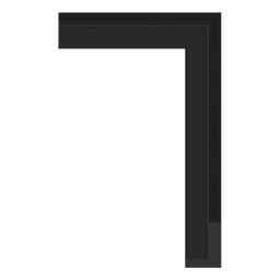 Ps Picture Frame Moulding,747-06(BASE),4.1W BLACK Picture Frame Moulding