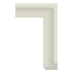 Ps Picture Frame Moulding,3338-091S,7.69W WHITE Picture Frame Moulding