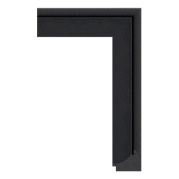 Ps Picture Frame Moulding,8032-C6T,6.1W BLACK Picture Frame Moulding