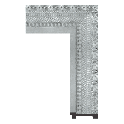 6985-WK-A-263 — 10.16cm Silber PS Bilderrahmenleiste