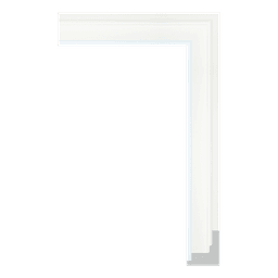 Ps Picture Frame Moulding,7223-014EM(BASE),3.5W WHITE Picture Frame Moulding